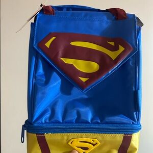 Superman thermos lunch tote bag